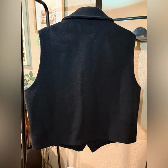 Vintage Filson Mackinaw Wool Western Vest (xl, dark blue) - Picture 5 of 13